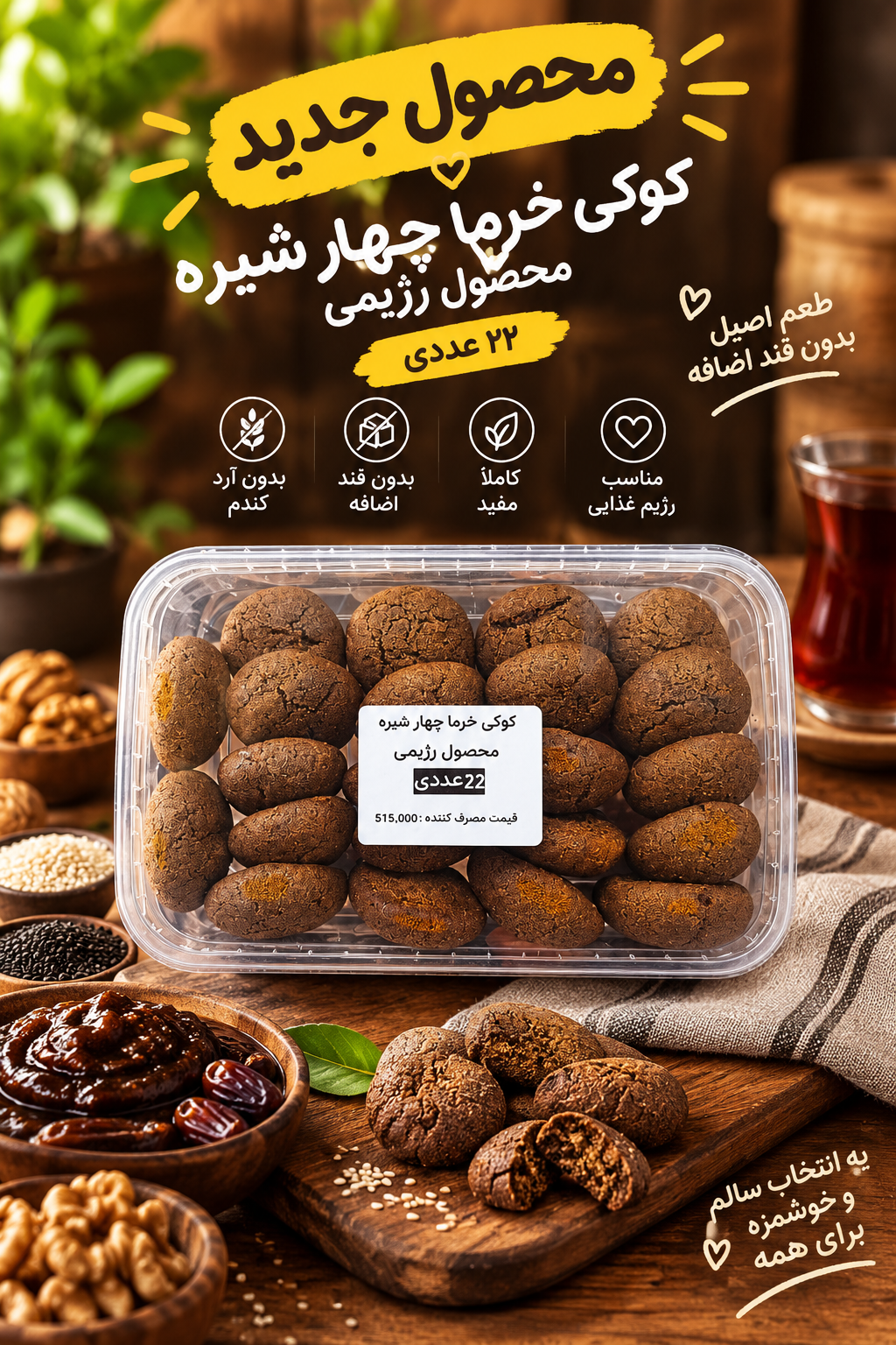 کوکی چهار شیره آلیش